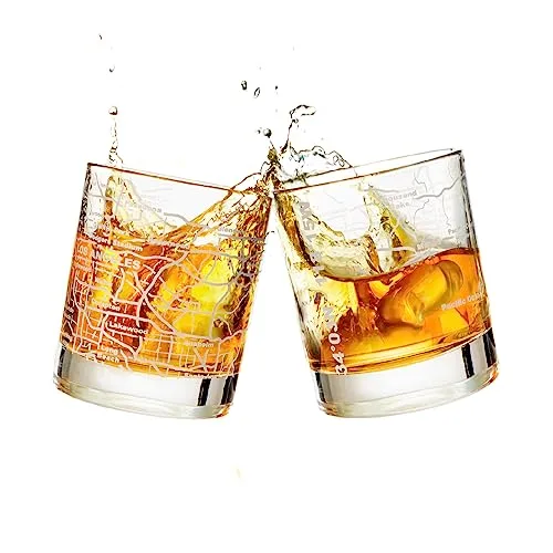 20. Los Angeles Whiskey Glasses (Old Fashioned Tumblers)