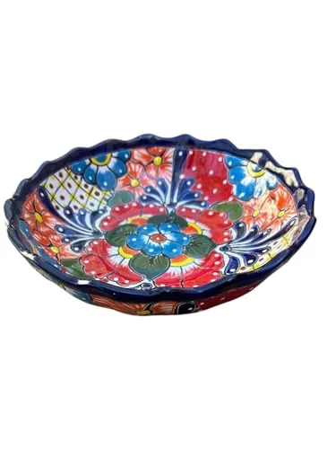 Talavera Hand-Painted Serving Bowl