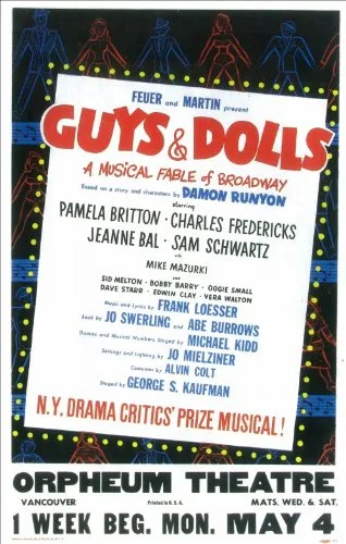 Guys & Dolls Broadway Poster
