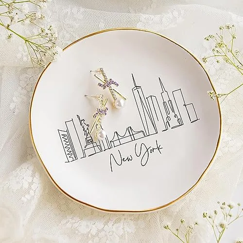 6. COLLECTIVE HOME New York Skyline Jewelry Dish