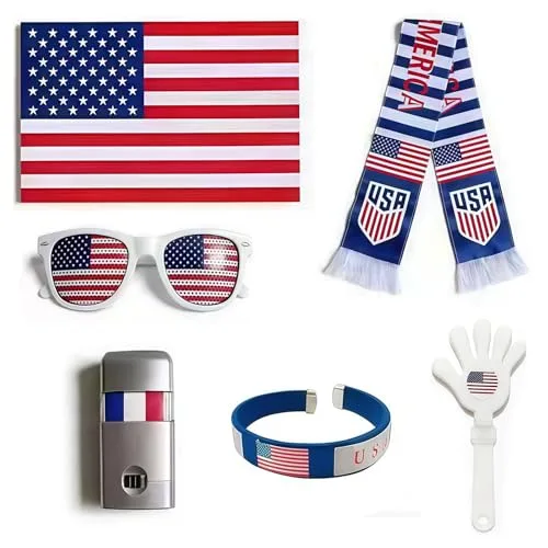 15. Soccer American Glasses Wristband Clappers