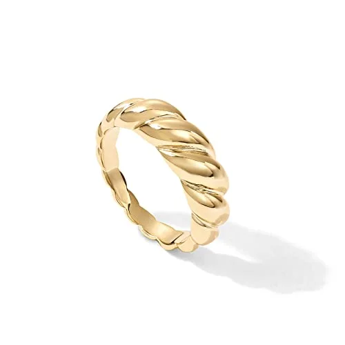 PAVOI Croissant Dome Ring