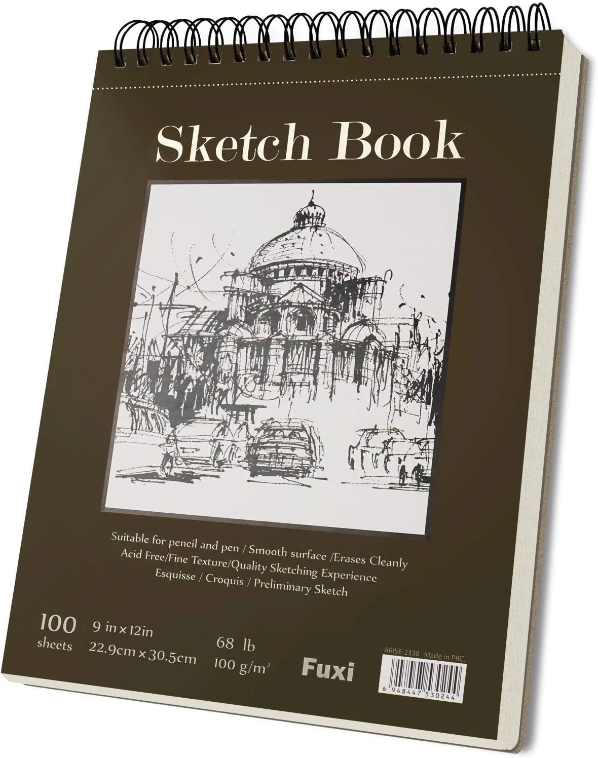 Fuxi Spiral Sketchbook 9x12 (100 Sheets)