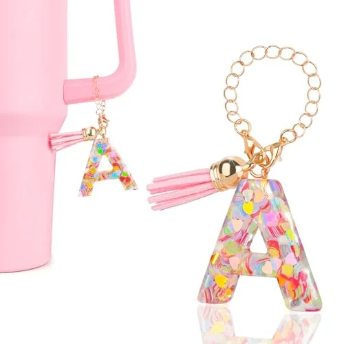 Letter Charms for Water Bottles