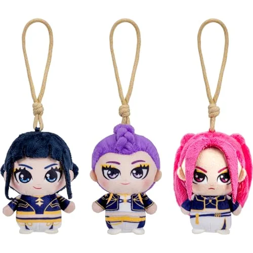 KPop Demon Hunters Clip-On Plush 3-Pack