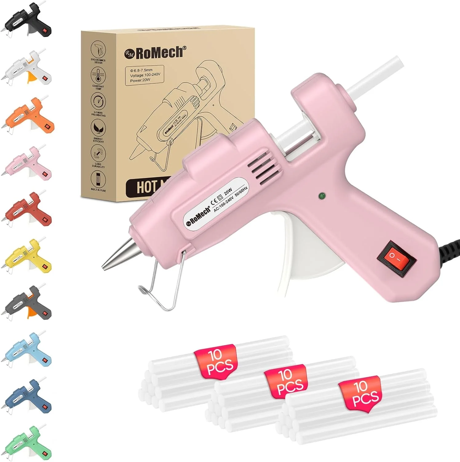 Mini Hot Glue Gun Kit (30 Glue Sticks)