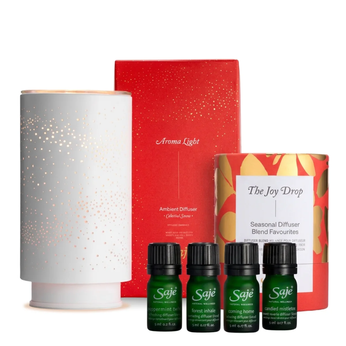 Saje Aroma Light Celestial Snow + The Joy Drop