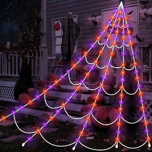 Giant LED Spider Web Lights 16.4 FT