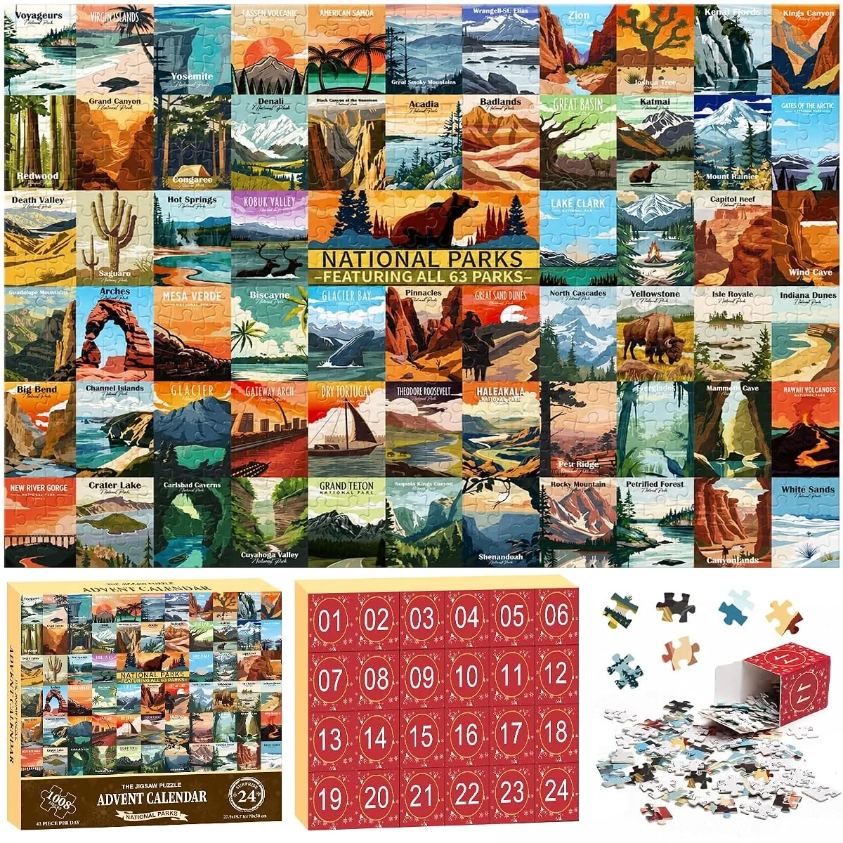 National Parks Puzzle Advent Calendar 2026