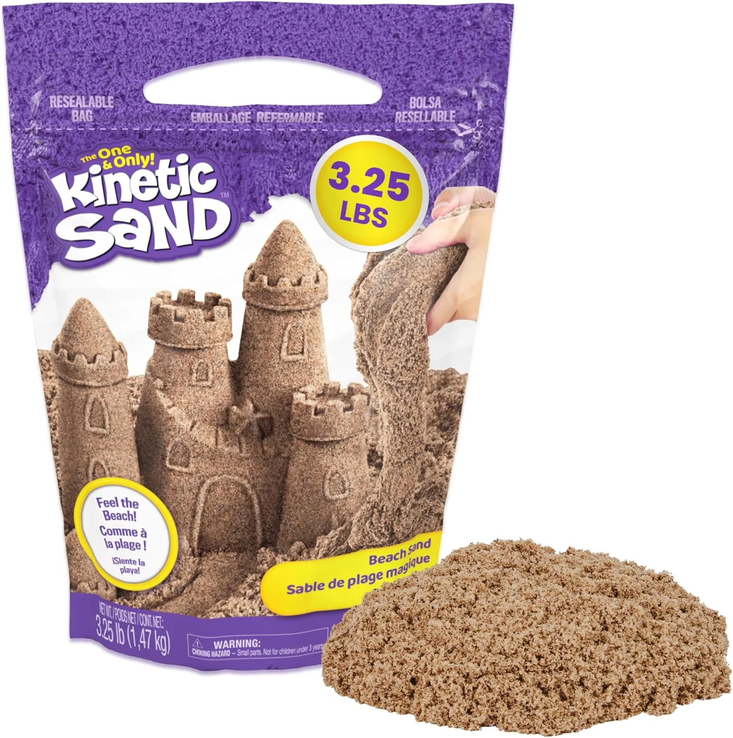 Kinetic Sand 3.25lb Beach Sand