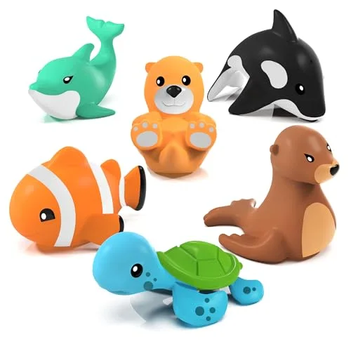 Mold-Free Bath Toys (6 Pack)