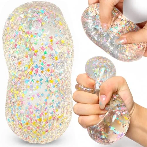 Glitter Clear Peanut Squishy