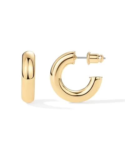 PAVOI Chunky Gold Hoop Earrings