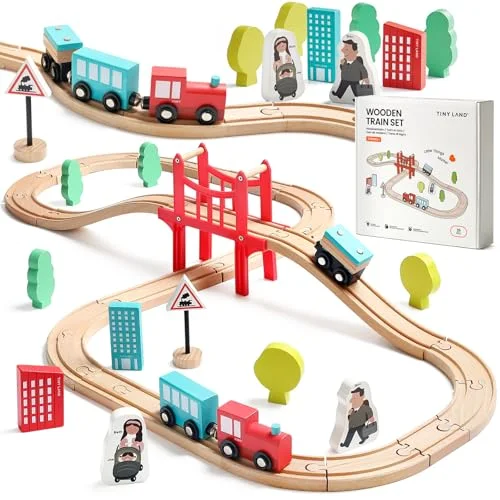 Wooden Train Set (39pc)