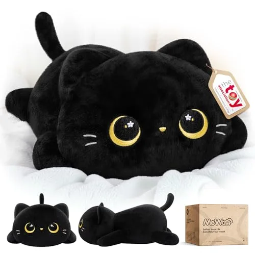 Mewaii Black Cat Plush Pillow 13"