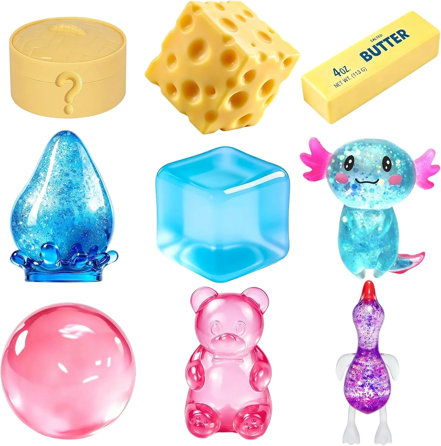 Squishy Stress Relief Set (9 Pack)