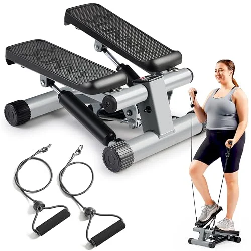 Sunny Health Mini Stair Stepper with Bands