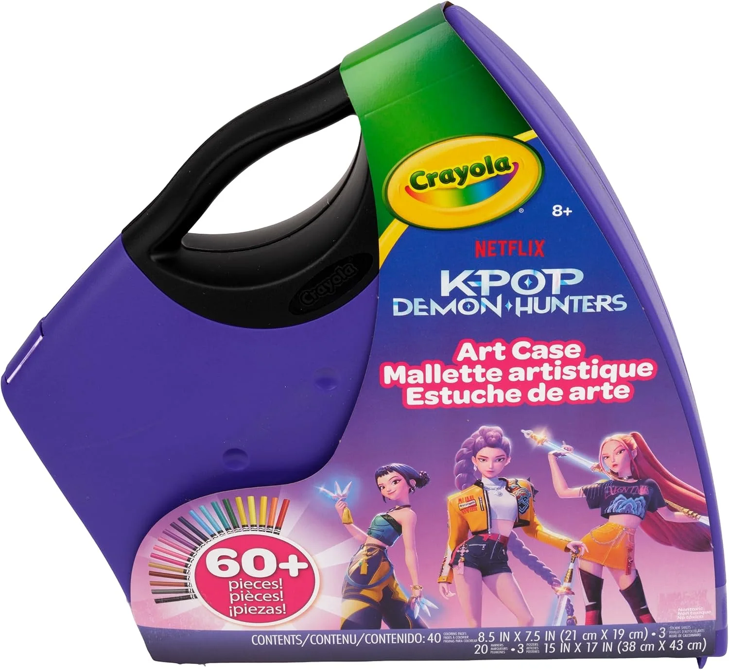 Crayola KPop Demon Hunters Art Case (40+ pcs)