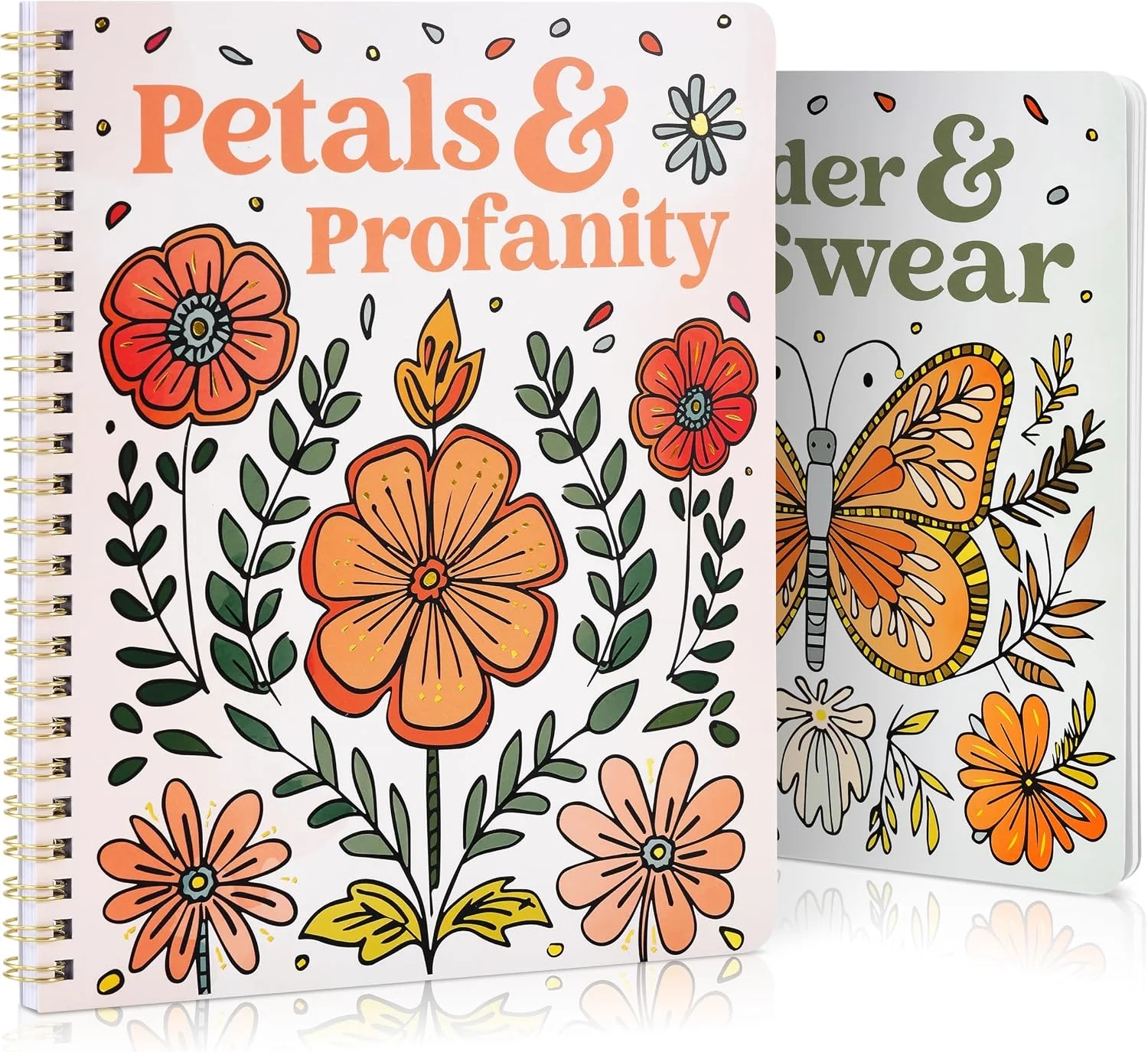 Adult Coloring Book Set — Floral (2 Books)